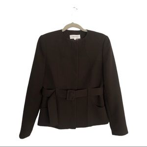 Calvin Klein Brown Belted Blazer